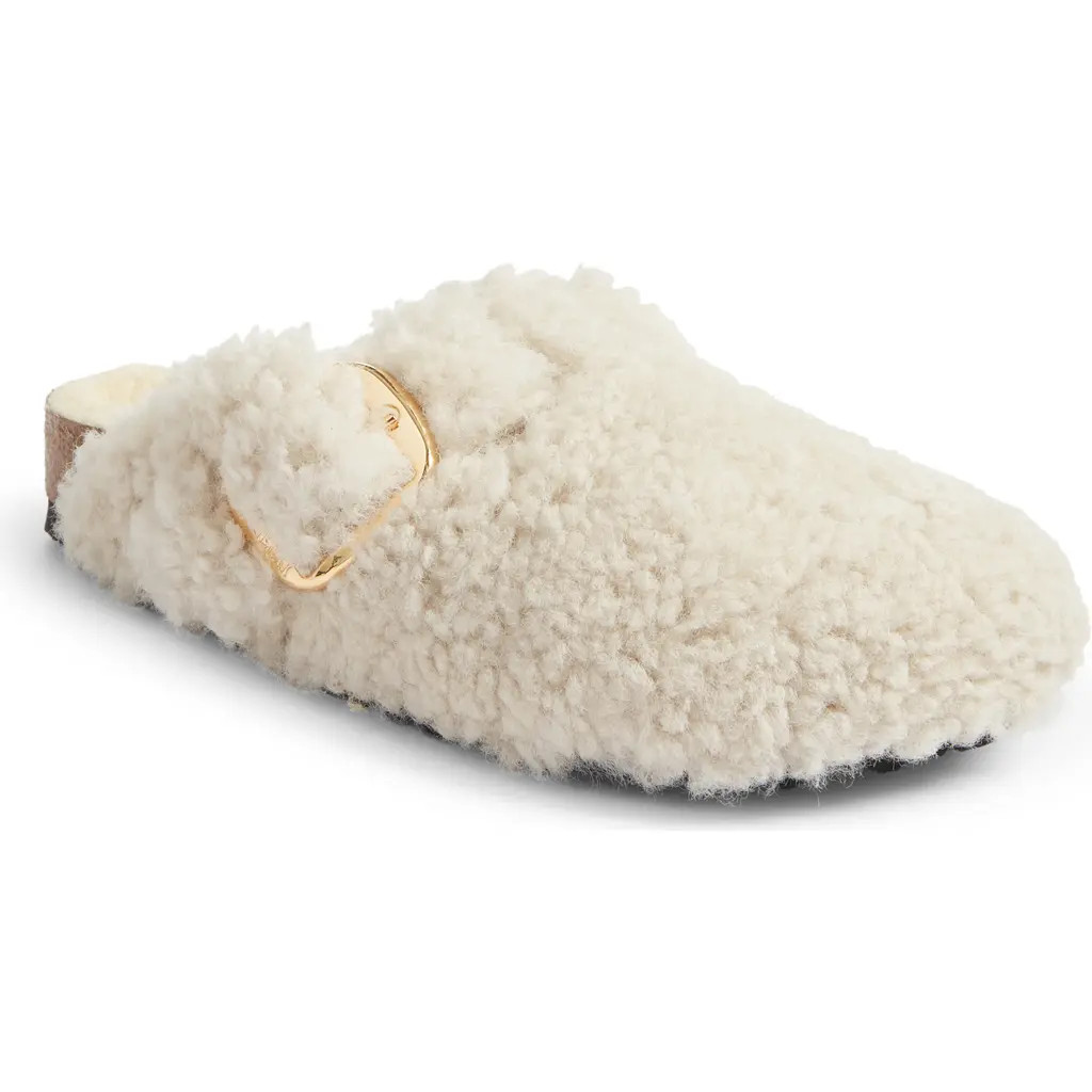 Birkenstock Boston Genuine Shearling Clog in Eggshell at Nordstrom, Size 10-10.5Us | Nordstrom