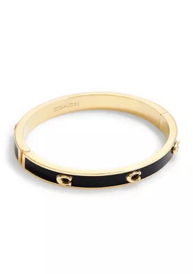 COACH Signature C Enamel Bangle Bracelet, 7 in | Belk