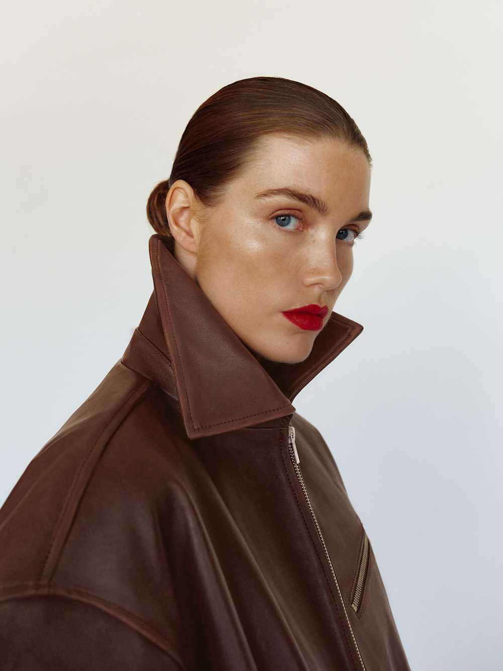Veda Marco Leather Oversized Bomber | Reformation (Global)