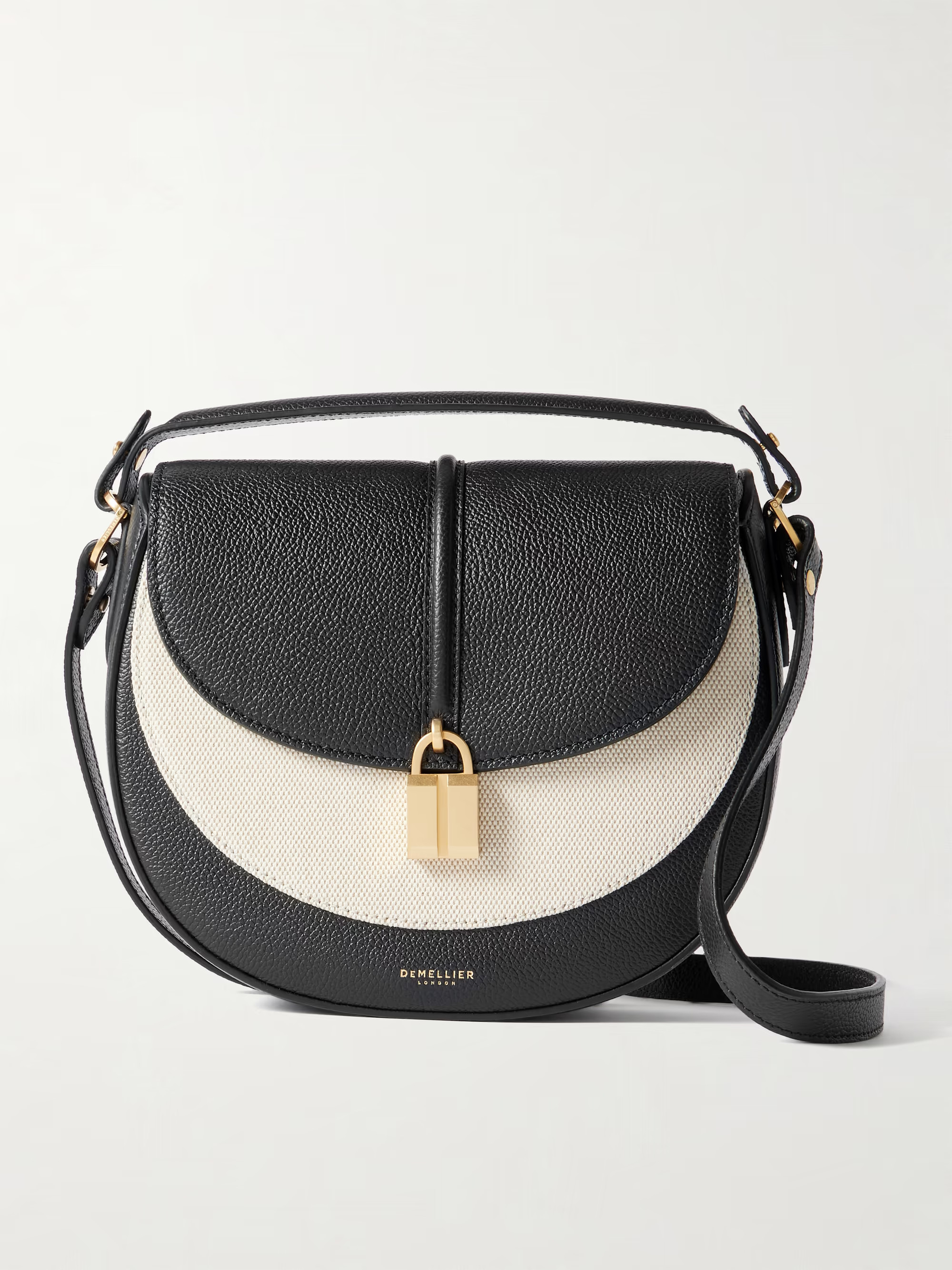The Siena Saddle Schultertasche aus Leder und Canvas | NET-A-PORTER (UK & EU)
