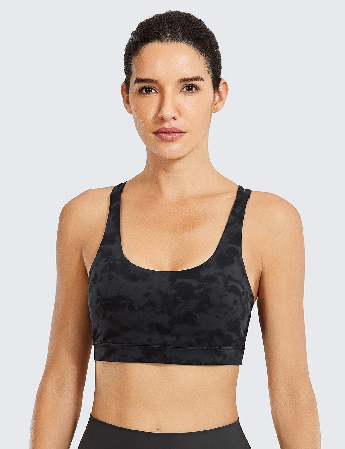 CRZ YOGA Strappy Yoga Bra for Women Fitness Workout Sports Bra | Amazon (US)