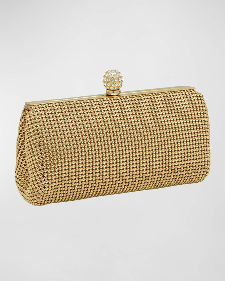 Crystal Ball Embellished Clutch Bag | Neiman Marcus