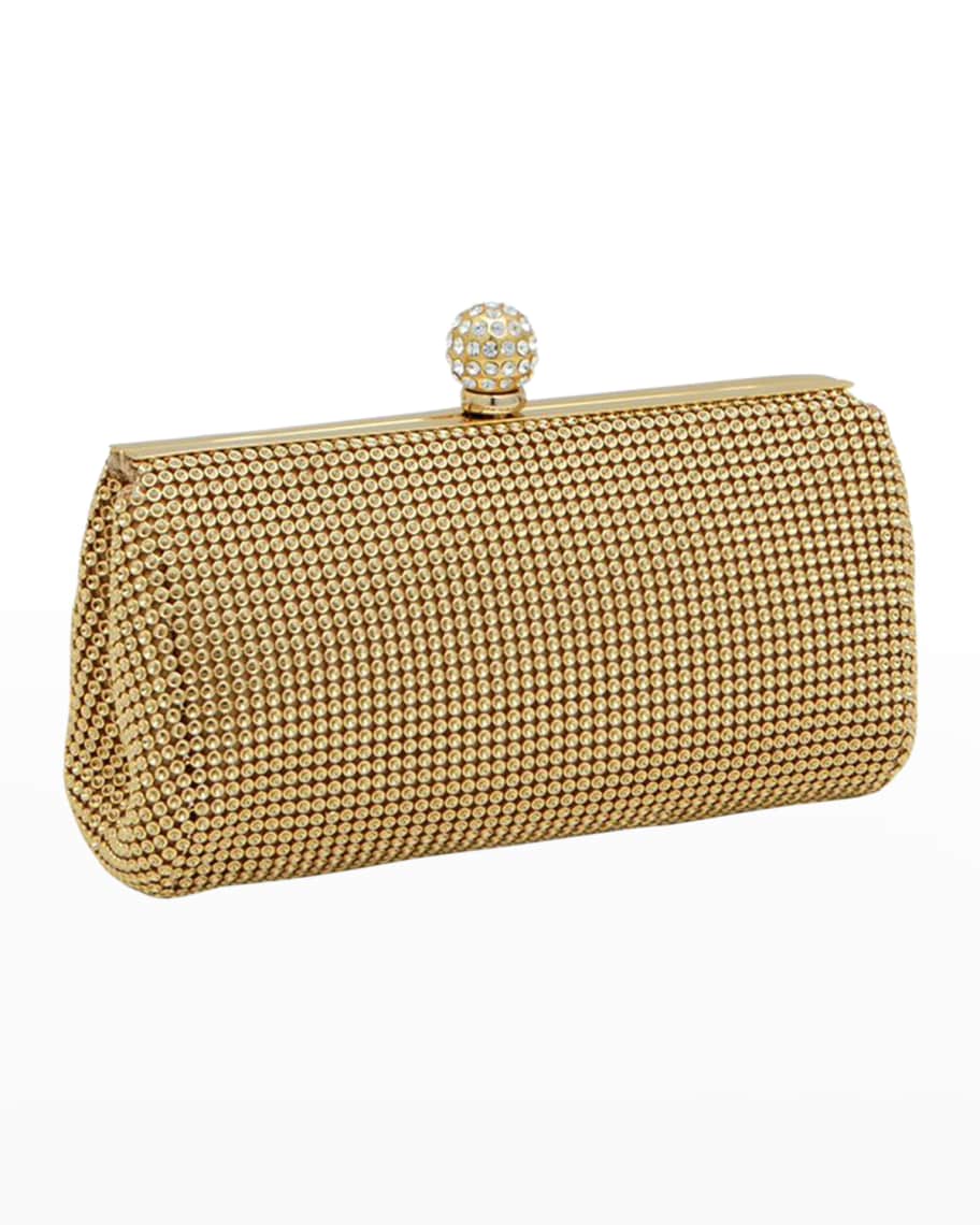 Crystal Ball Embellished Clutch Bag | Neiman Marcus