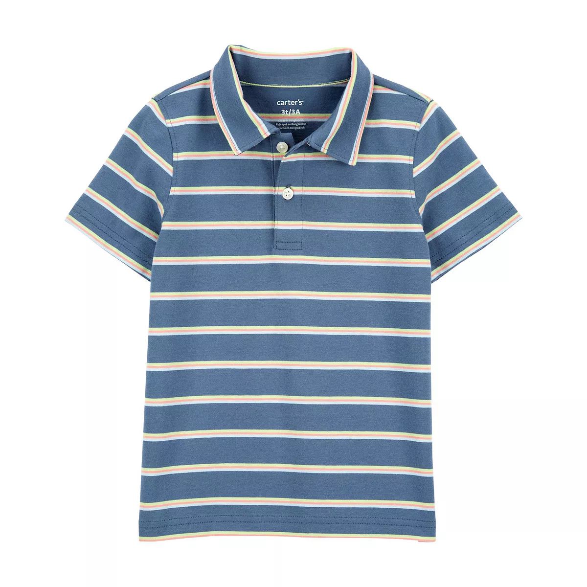 Toddler Boy Carter's Striped Jersey Polo | Kohl's