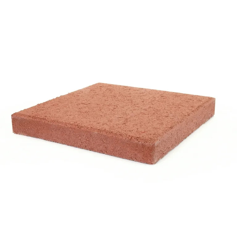 Pavestone 12" Square Red Concrete Stepping Stone - Walmart.com | Walmart (US)