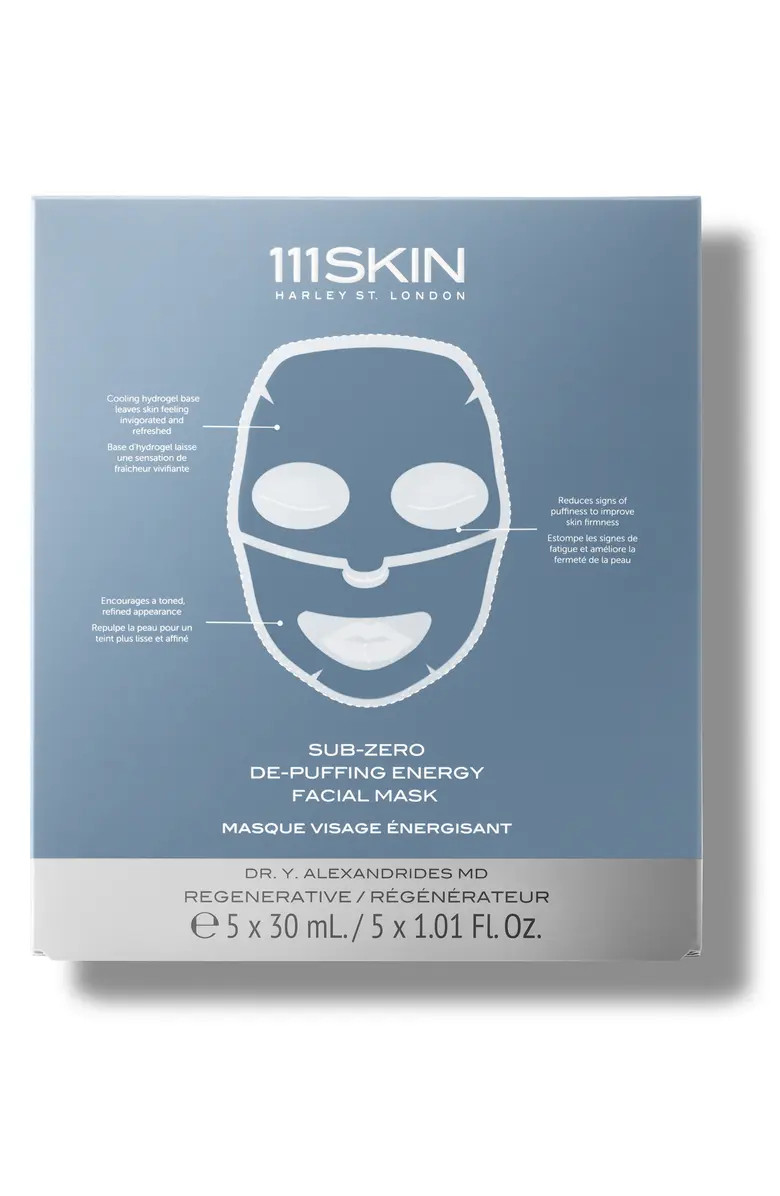 111SKIN 5-Pack Sub-Zero De-Puffing Energy Mask | Nordstrom | Nordstrom