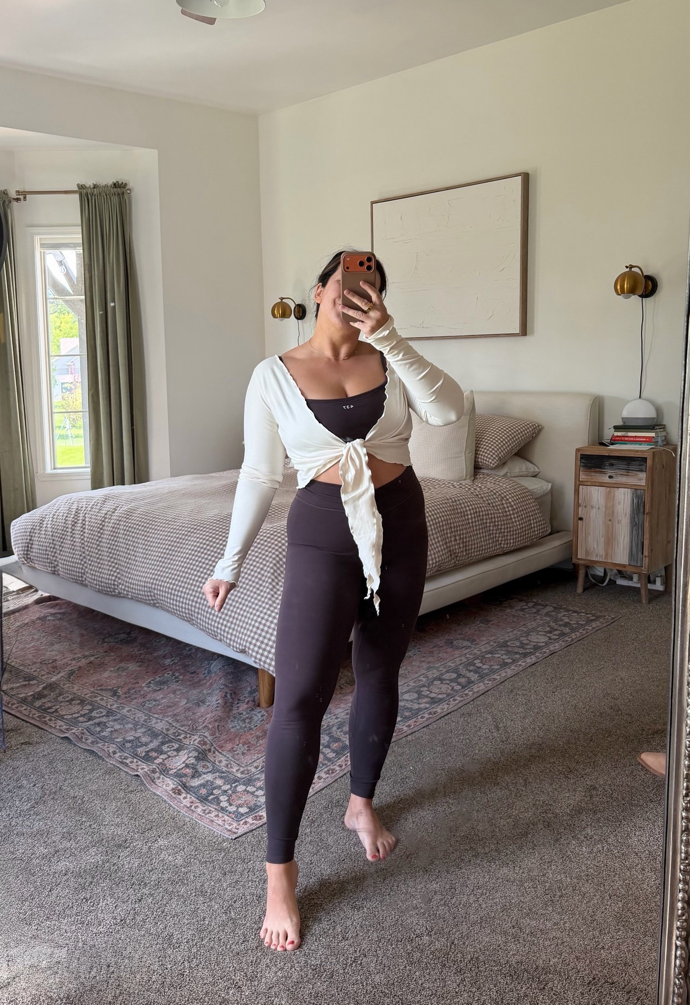 Size L in all, the leggings and bra I could have done a M, they’re a tad big.

#LTKSeasonal #LTKActive