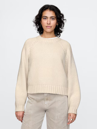 Relaxed Balloon-Sleeve Sweater | Gap (US)