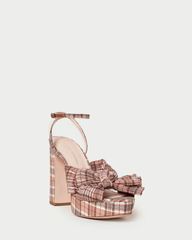 Natalia Plaid Platform Bow Heel | Loeffler Randall