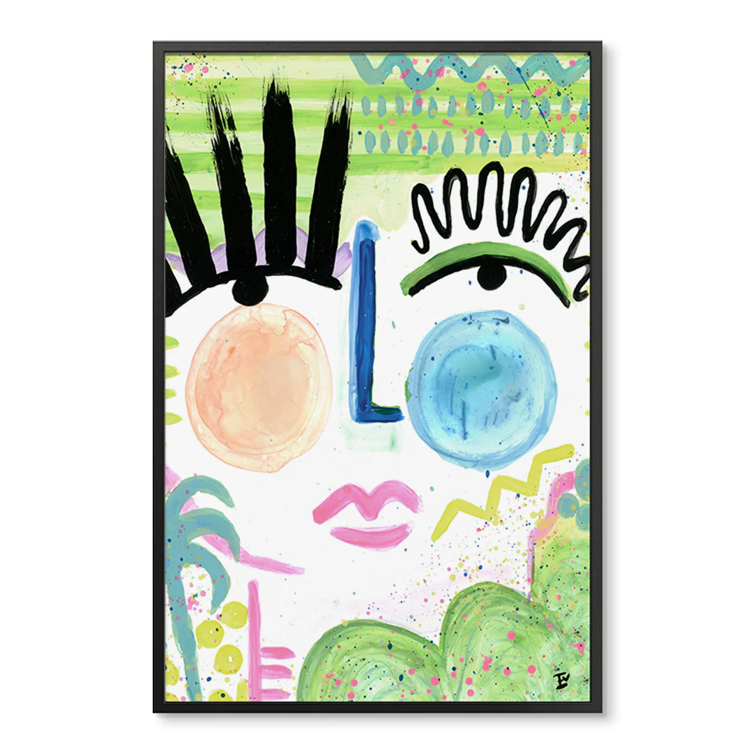 Palm Beach Muse by Emmie Vitaliani | Modern Abstract Portraits | Urban Garden Prints