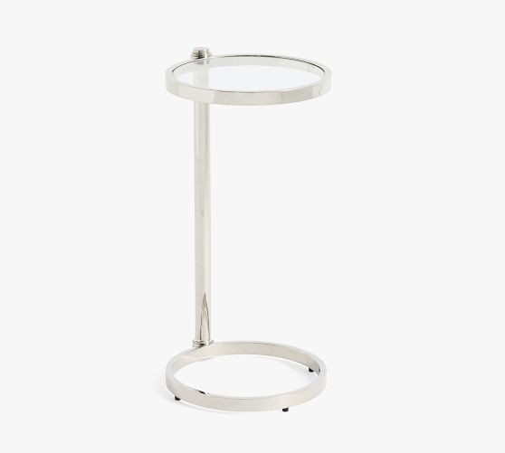 Everson Round Glass C-Table (14") | Pottery Barn (US)
