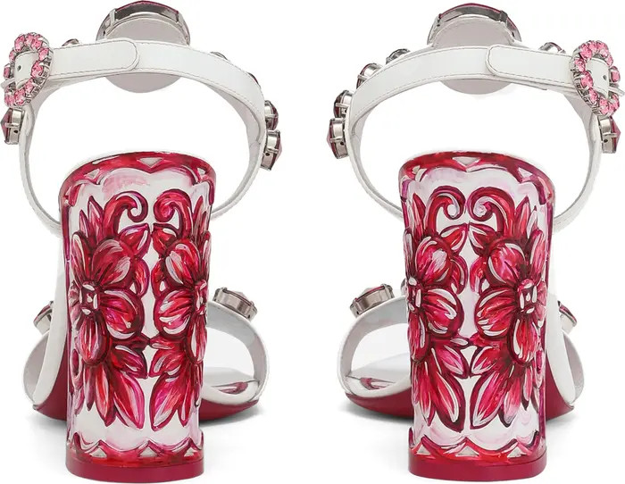 Dolce&Gabbana Keira Crystal Embellished Block Heel Platform Sandal (Women) | Nordstrom | Nordstrom