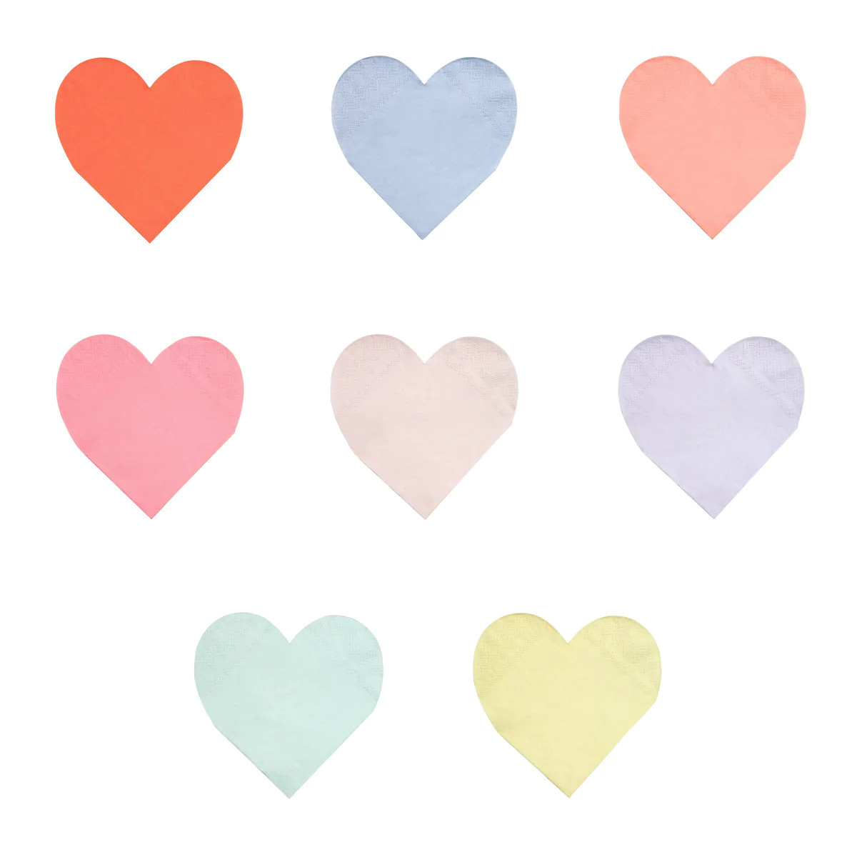 Party Palette Heart Small Napkins (x 20) | Meri Meri