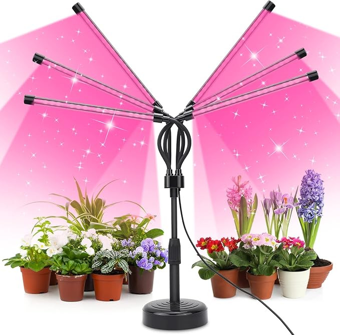 Grow Lights for Indoor Plants, Six Head Plant Light with Full Spectrum, LED Grow Lamps for Seed S... | Amazon (US)