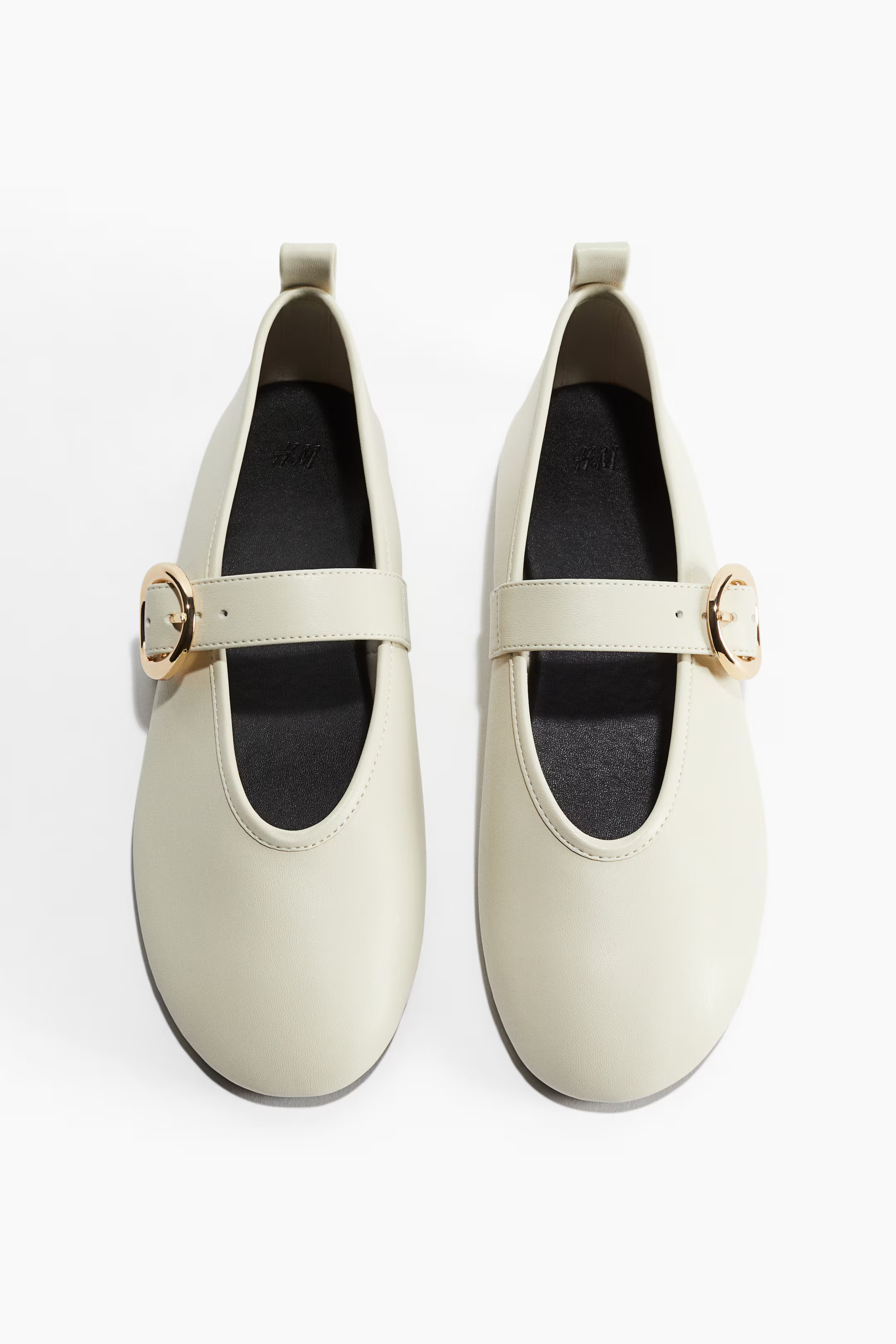 Mary Jane ballet flats - Light beige - Ladies | H&M GB | H&M (UK, MY, IN, SG, PH, TW, HK)