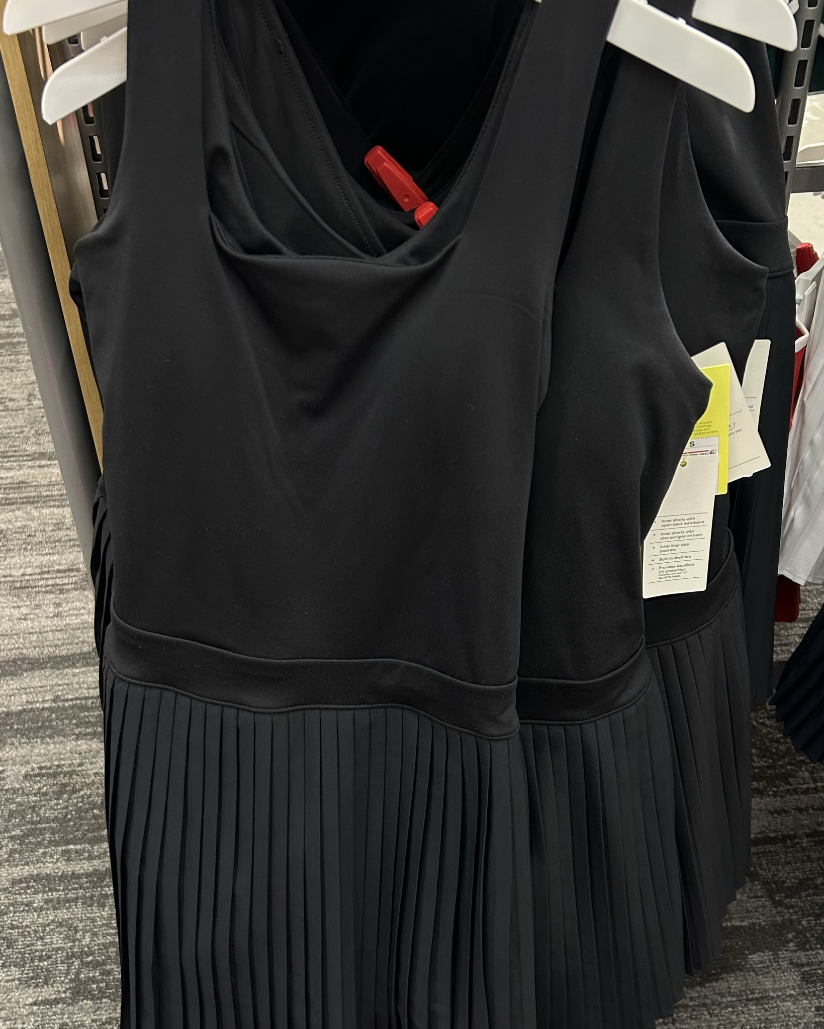 Pleated athletic dress