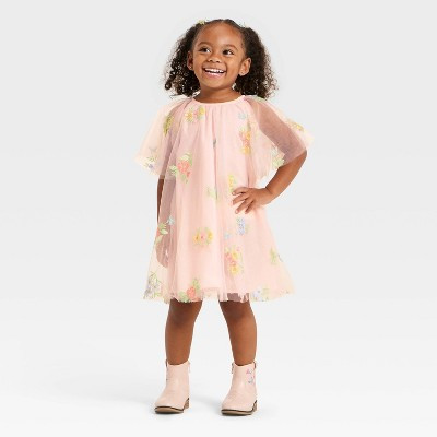 Toddler Girls' Mad Engine Floral Embroidered Dress - Light Pink 2T | Target