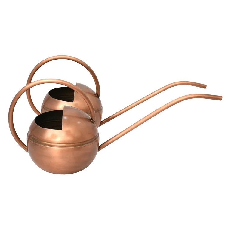 Better Homes & Gardens 2 Count Metal Watering Cans Copper finish, 7.25 inch - Walmart.com | Walmart (US)