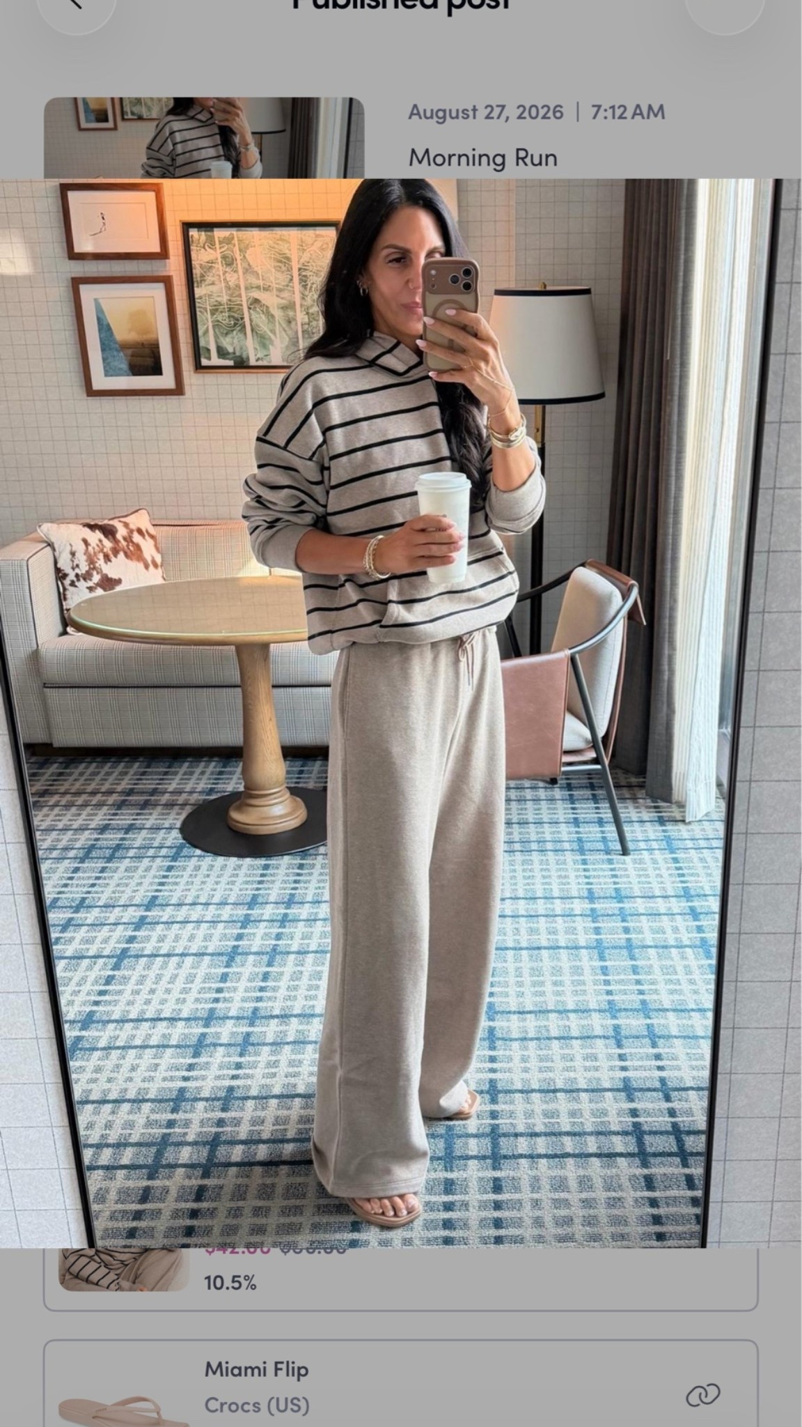 Code: AFkathleen 

Morning coffee Run 
One of my favorite everyday comfy pants and sweatshirt from @abercrombie  
Sweatshirt - medium 
Pants are a medium tall

#LTKCon

#LTKU #LTKSaleAlert #LTKNYFW