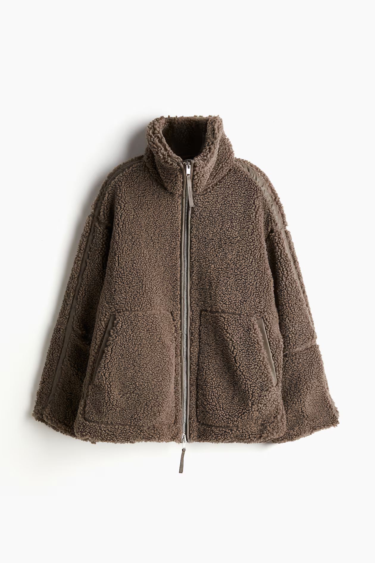 Loose teddy jacket | H&M (UK, MY, IN, SG, PH, TW, HK)