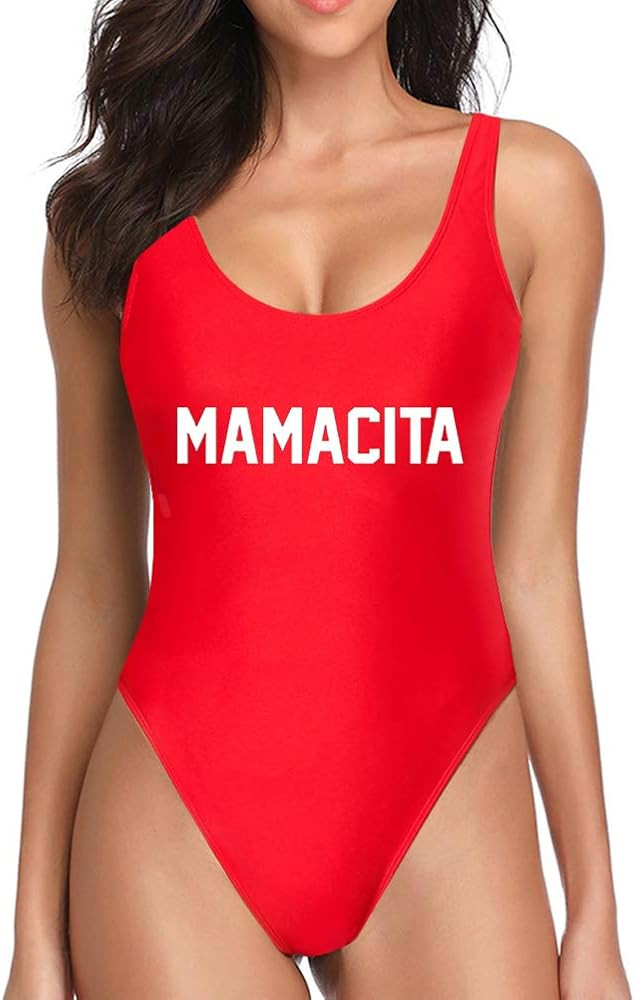 Dixperfect Baywatch-Inspired One Piece Swimsuit with High Cut and Low Back for Women | Amazon (US)