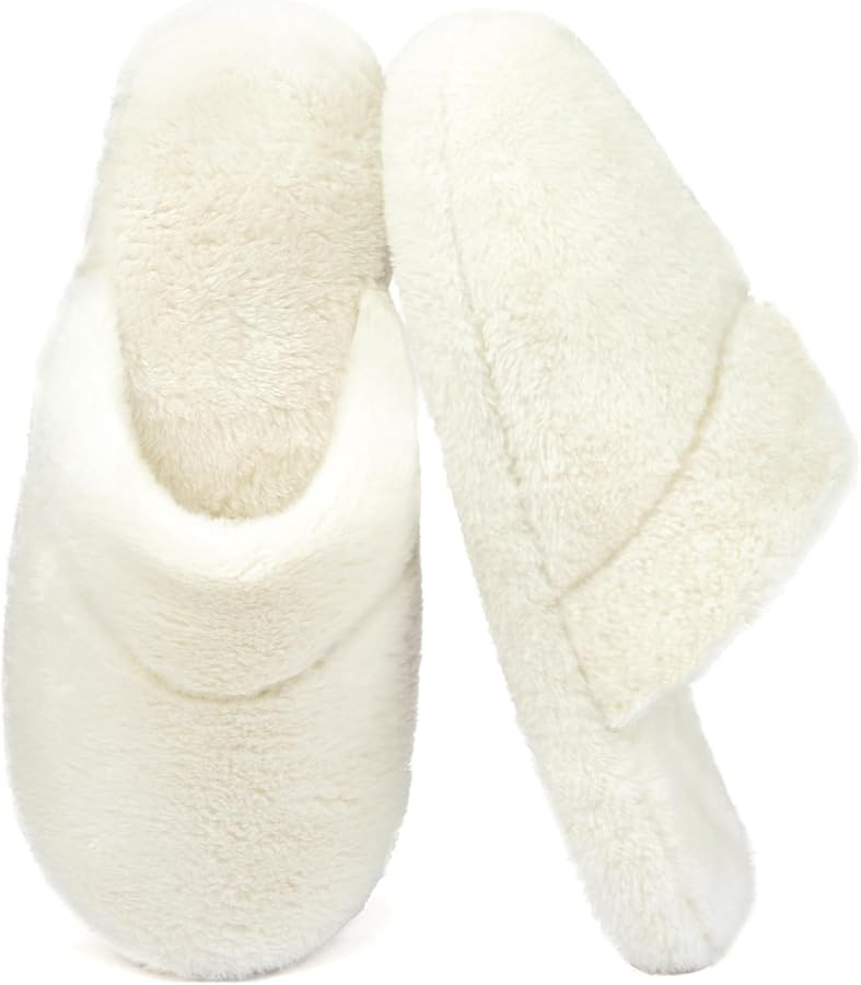 ULTRAIDEAS Womens Fluffy Scuff House Slippers Indoor Memory Foam | Amazon (US)