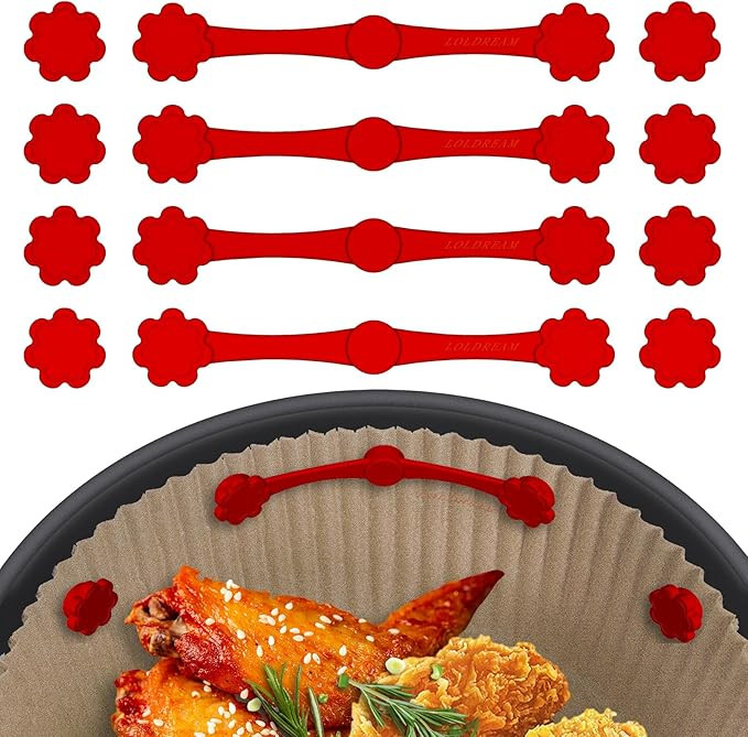 12Pcs Air Fryer Magnets For Parchment Paper,Air Fryer Liner Magnet Silicone Buckle For Holding Do... | Amazon (US)