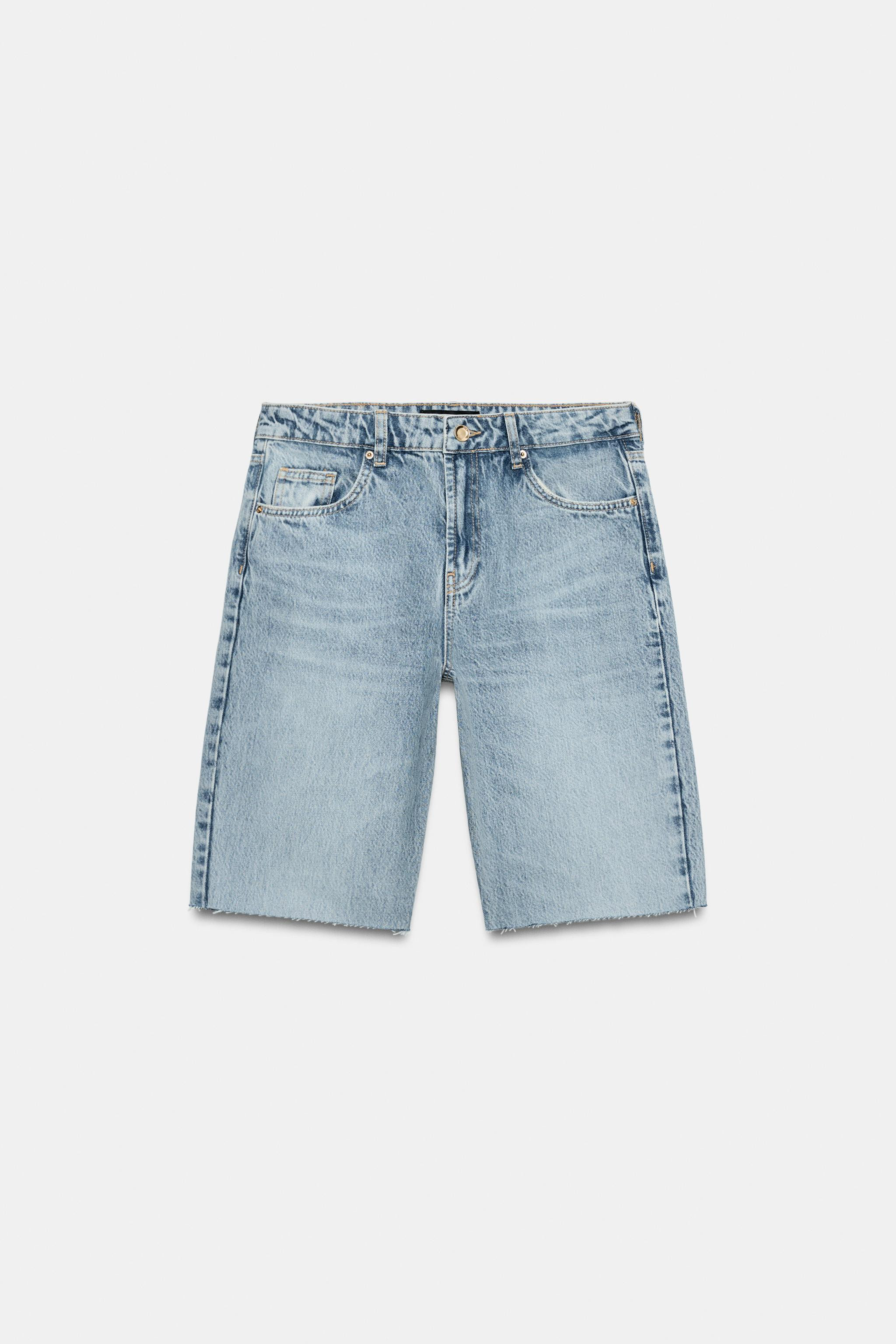 Z1975 MID-RISE DENIM SHORTS | Zara US