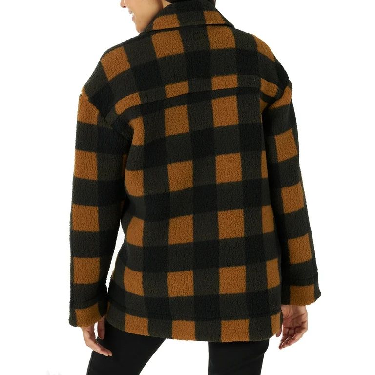 Lee Women's Fleece Button Down Long Sleeve Chore Jacket | Walmart (US)