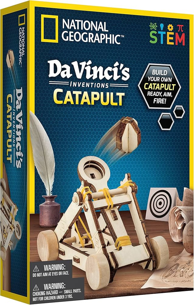 NATIONAL GEOGRAPHIC Construction Model Kit - Build Your Own Wooden Model of The Original Catapult... | Amazon (US)