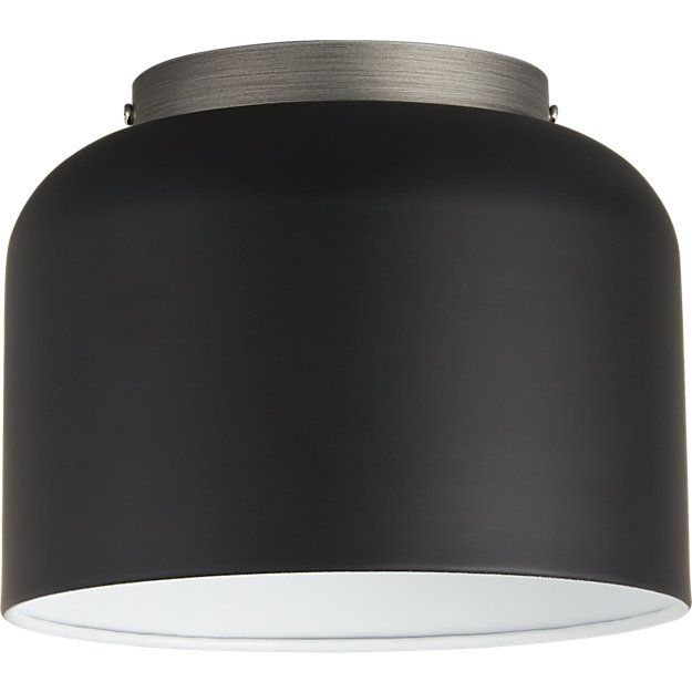 bell black flush mount light | CB2