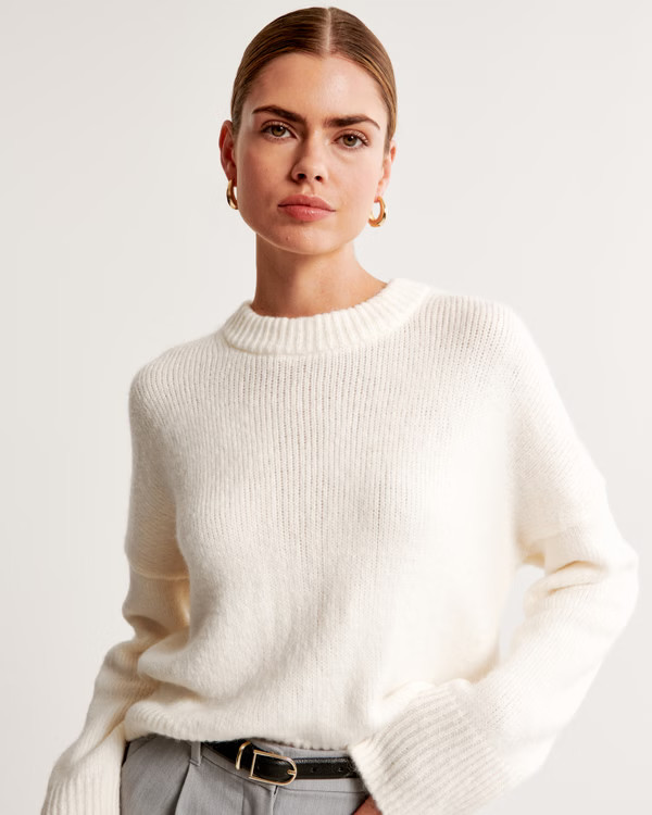 Fairisle Wedge Crew Sweater | Abercrombie & Fitch (US)