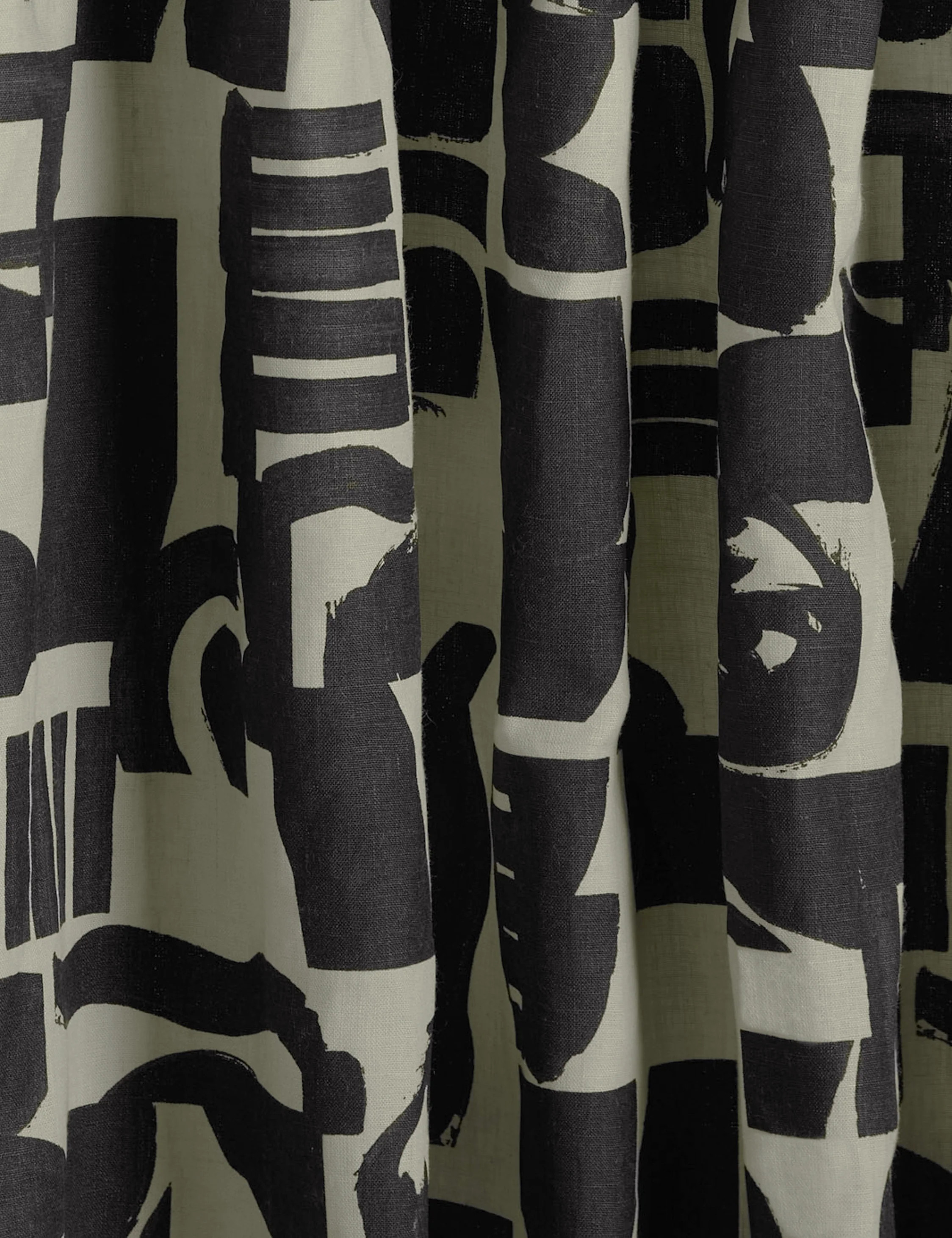 Organic Shapes Linen Curtain Panel | Lulu and Georgia 