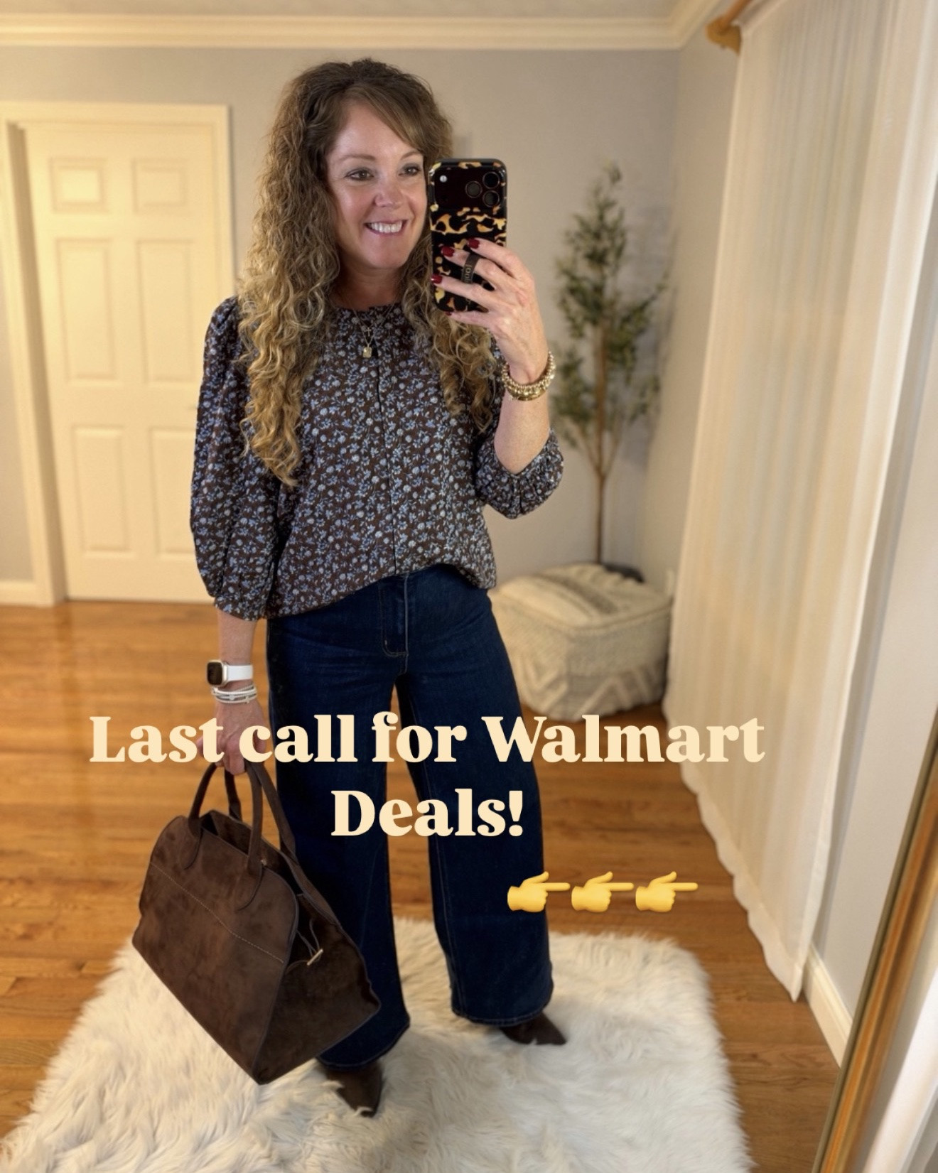 Walmart deals! Ends today! 

3/4 sleeve blouse- size XS, but prefer small
Brown stripe top- small
Short sleeve puff top- small
Red sweater- small. Size up for oversized fit
Stripe sweater- small. Size up for oversized fit

@Walmart #walmartpartner #walmart