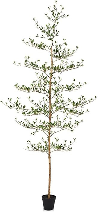 Árbol de olivo artificial negro de 7 pies para decoración de interiores y exteriores, plantas d... | Amazon (US)