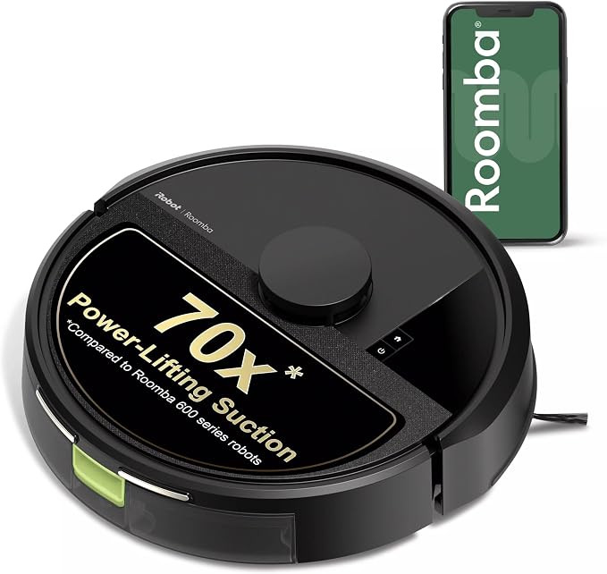 iRobot Roomba 105X Robot Vacuum, Smart LiDAR Mapping, 70X Power‑Lifting Suction, Custom Room Cl... | Amazon (US)