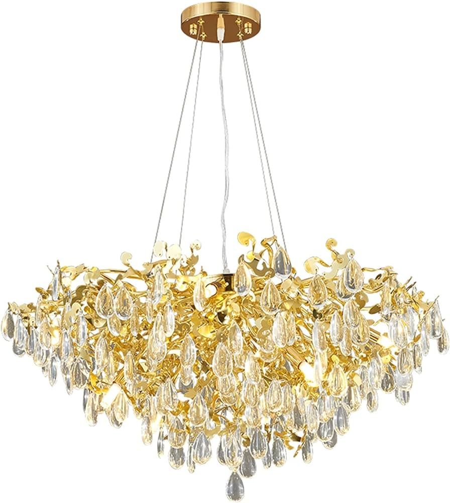 Machine Modern Light Luxury Chandelier LED Crystal Home Living Room Decorative Light Lobby Dining... | Amazon (US)