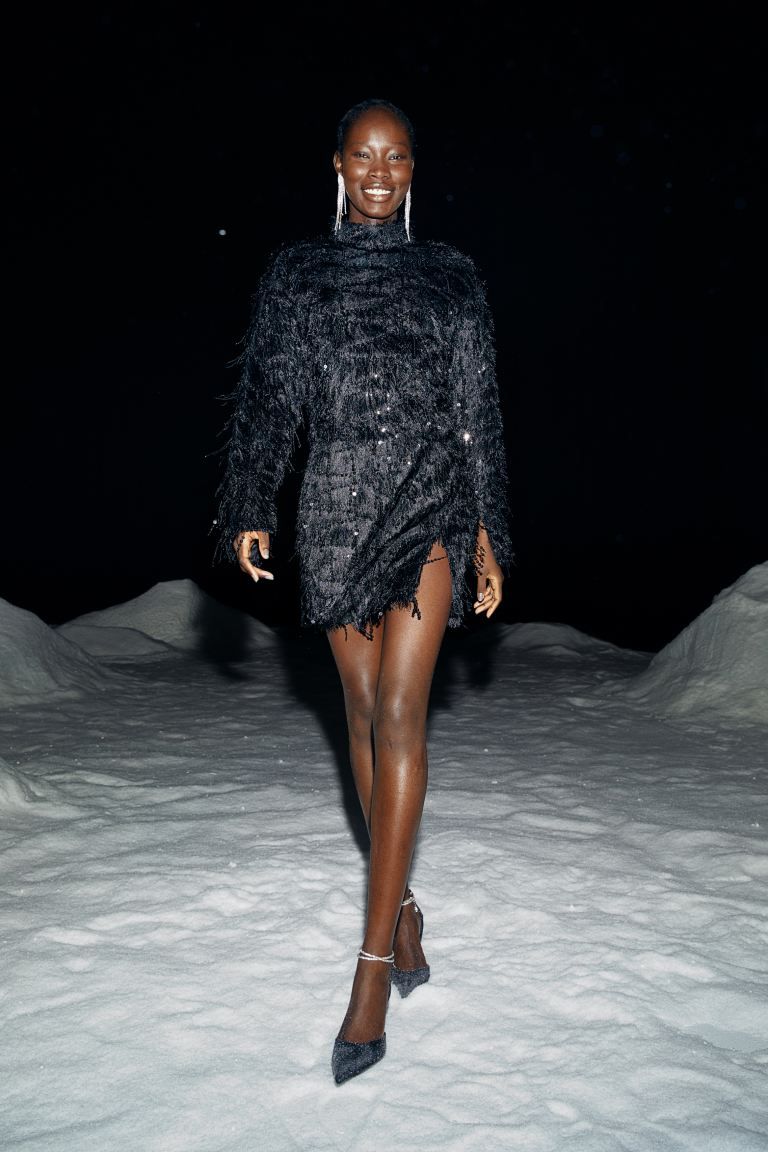 Sequined Skirt - Black/sequins - Ladies | H&M US | H&M (US + CA)