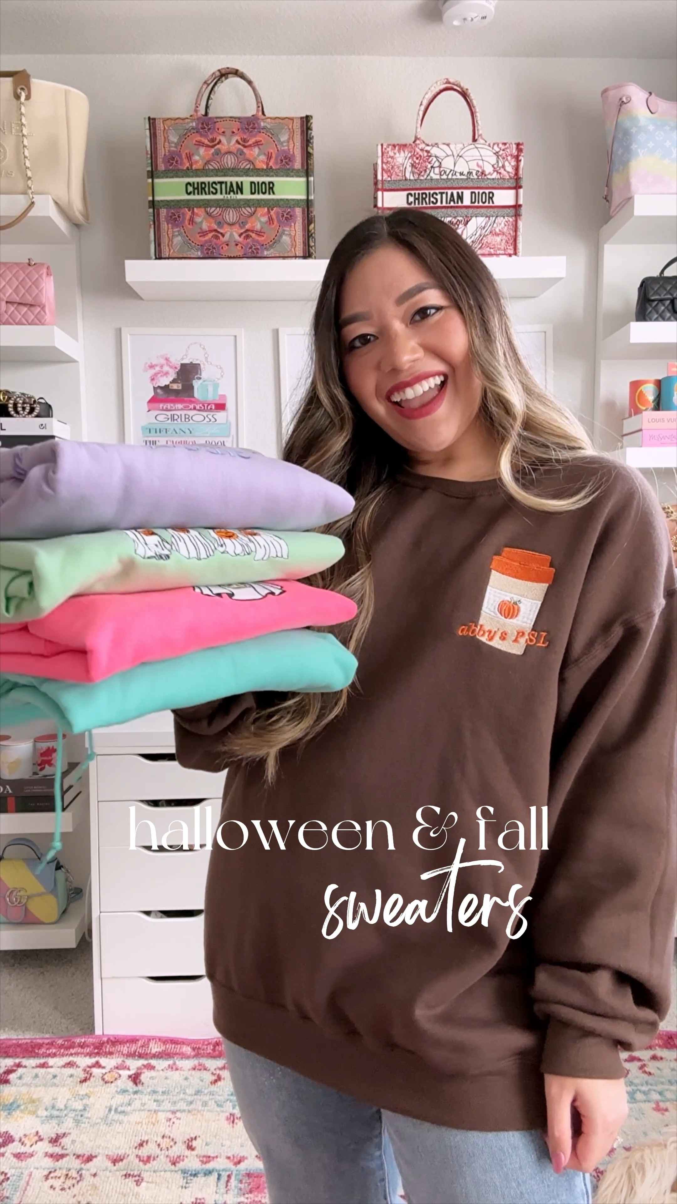 Four Halloween & fall sweaters that you need in your closet 😍 comment “link” and I’ll send you a DM to shop this entire sweater haul! 

Follow for more size 8/10/medium/large, midsize + petite content!

✨ iced coffee ghost sweatshirt + ghost dog sweatshirt - wearing medium (both comes in a bunch of colors!)

✨ my “running errands” hoodie + in my golden retriever mom era swiftie eras hoodie - wearing medium (both customizable to say anything you want + pick your own thread colors!) 

#LTKHalloween #LTKxPrime #LTKSeasonal