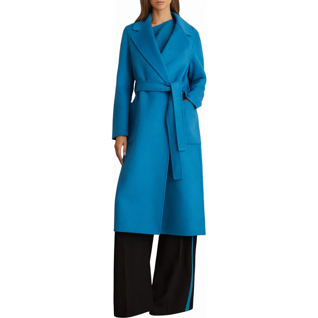 Reiss Lucia Coat in Blue at Nordstrom Rack, Size 14 Us / 18 Uk | Nordstrom Rack