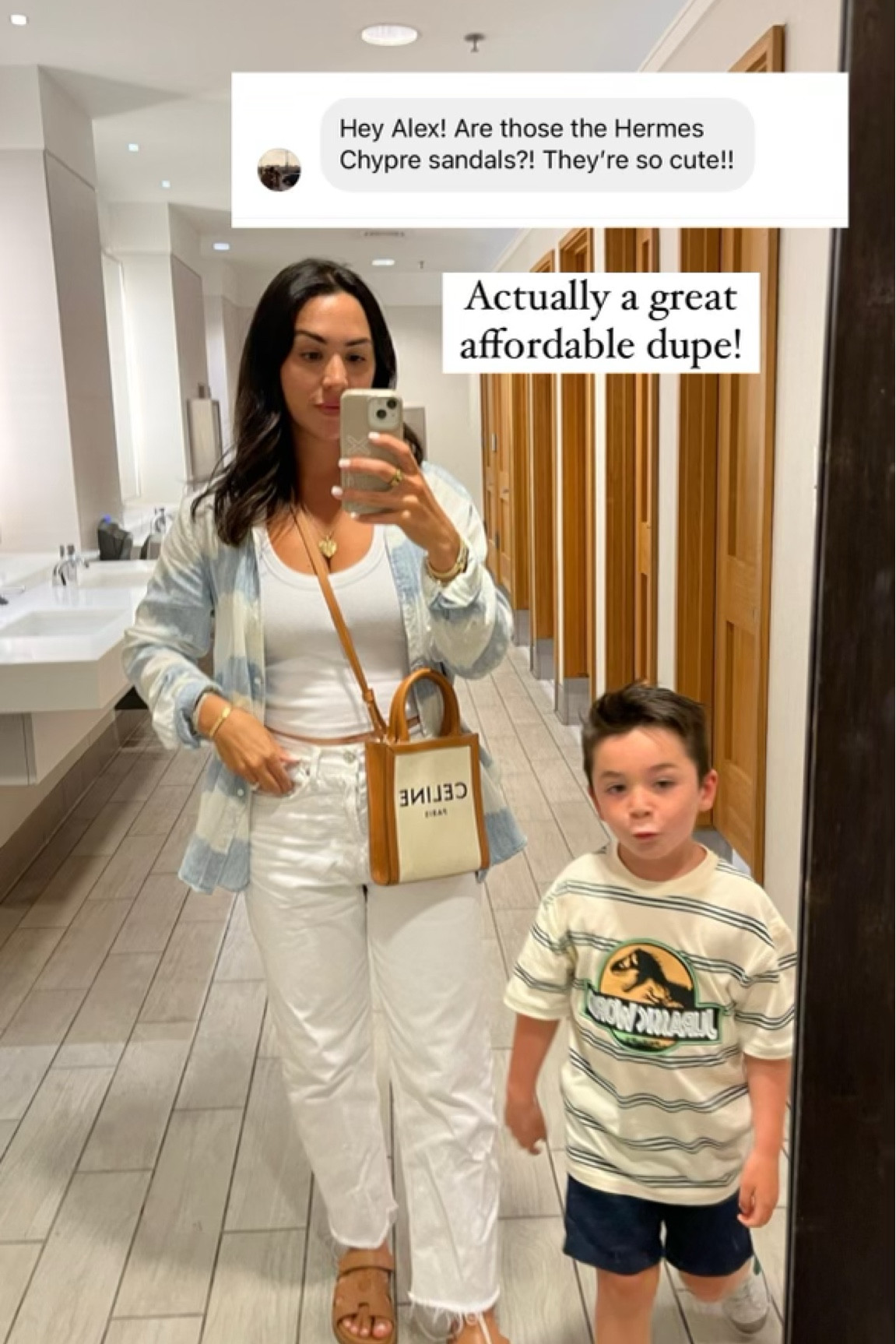 Easy outfit of the day! Loving these Steve Madden sandals, look a lot like Hermes! 


Vacation, vacation finds, resort, Hawaii, vacay, disney, sandals, sunglasses, travel, plane travel, kids travel, beach, beach bags, sandals, swim, coverup, dresses, sundresses, travel outfit, ootd, Alex, Alex garza 