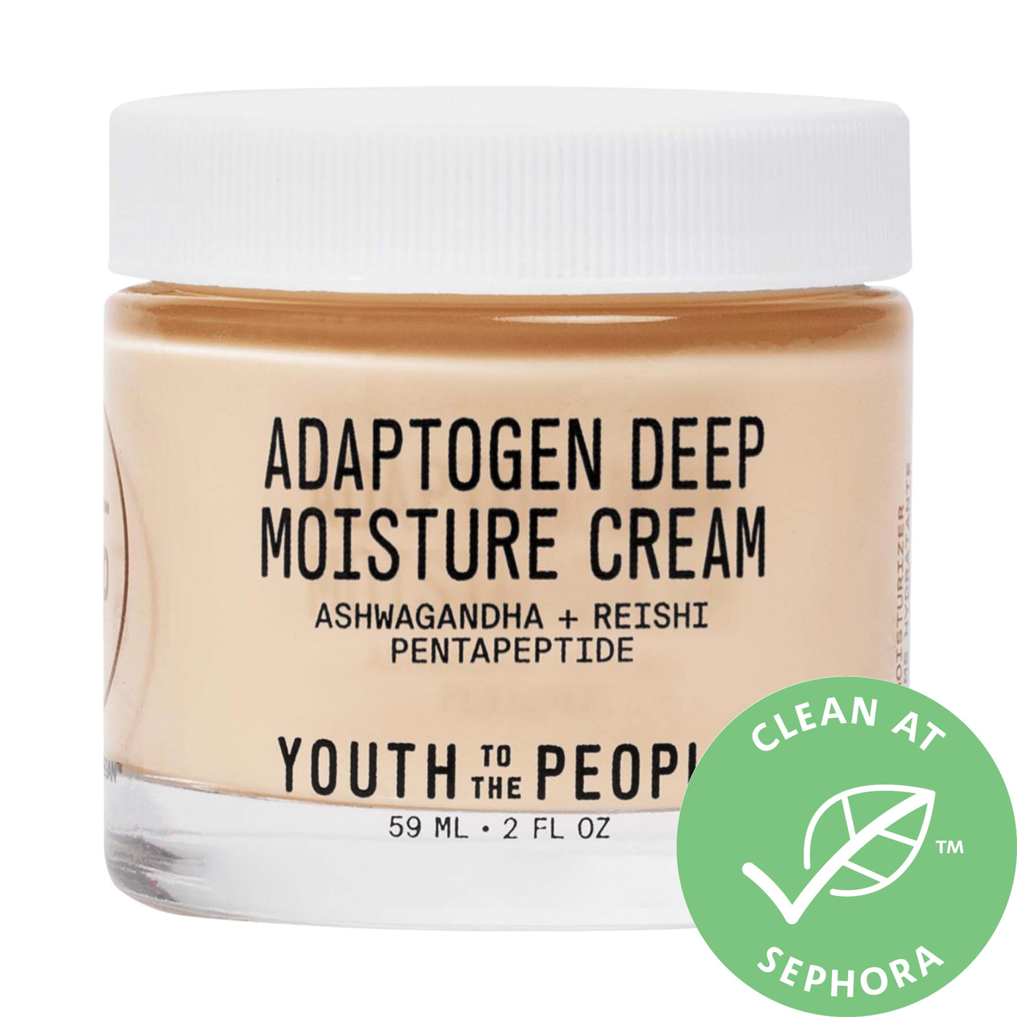 Youth To The People Adaptogen Deep Moisture Cream with Ashwagandha + Reishi 2 oz/ 60 mL | Sephora (US)