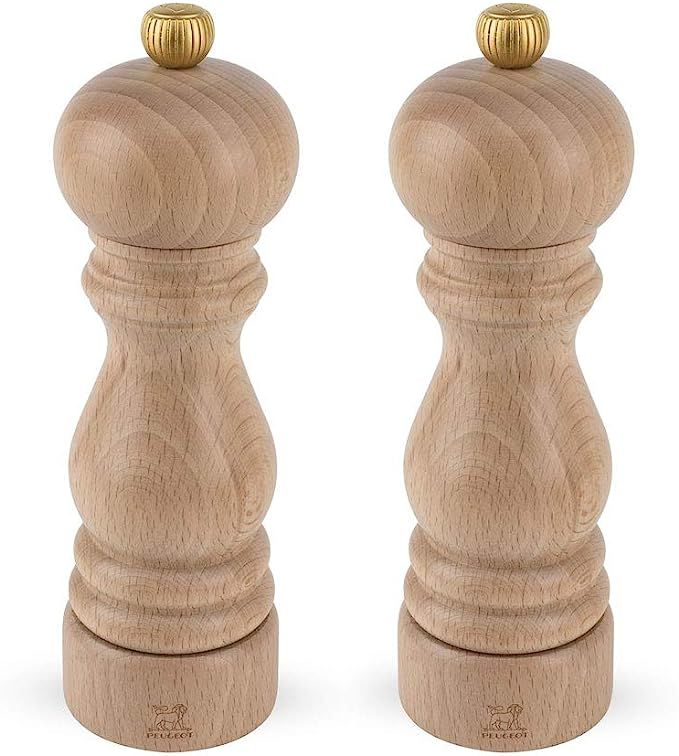 Peugeot Paris U'Select 7 Inch Salt and Pepper Mill Set, Natural | Amazon (US)