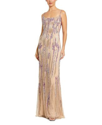 Thin Strap Sequin Mesh Gown | Bloomingdale's (US)