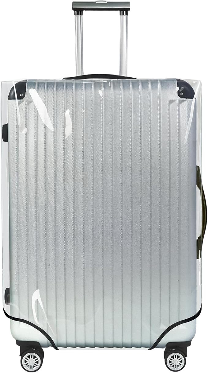 Explore Land Clear Luggage Cover Tough Protector Fits for 28 Inches Suitcase for Travel Airplane ... | Amazon (US)