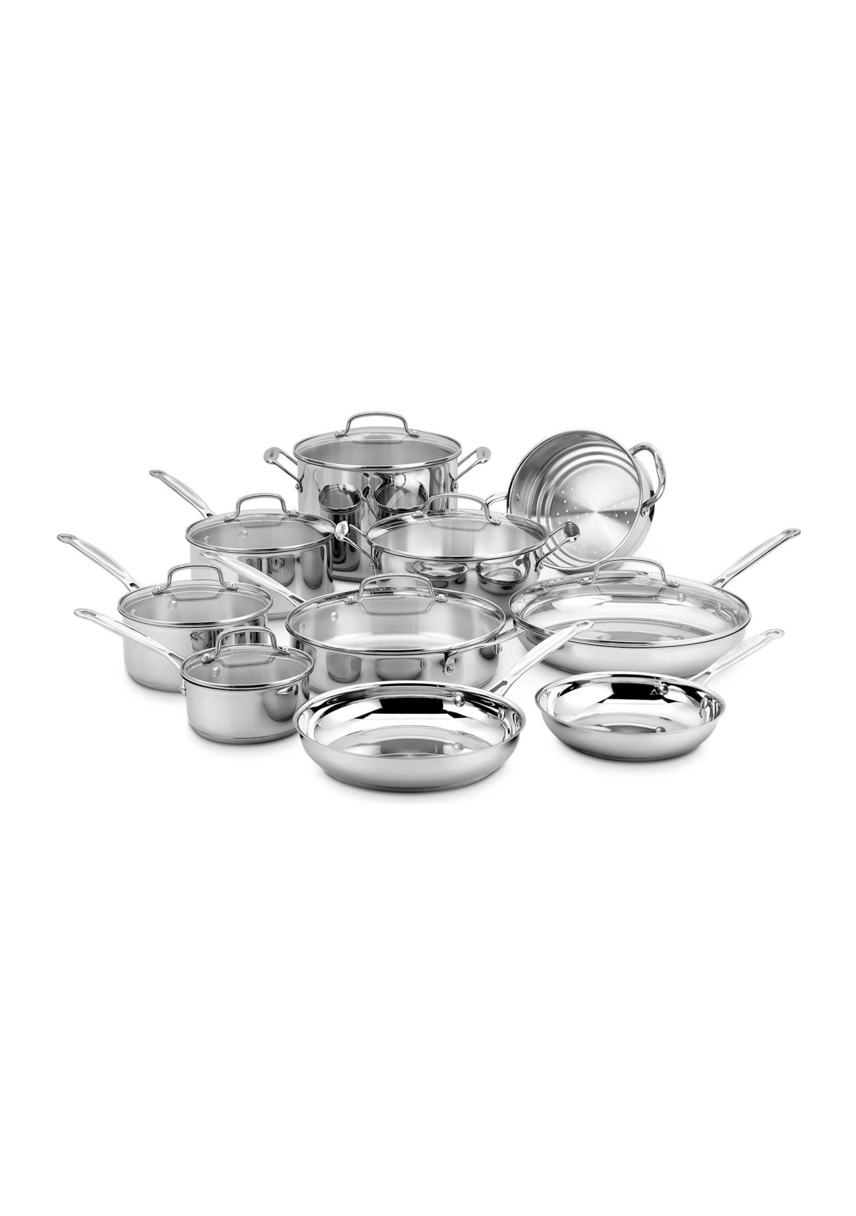 Chef's Classic Stainless Cookware 17 Piece Set - 7717N | Belk