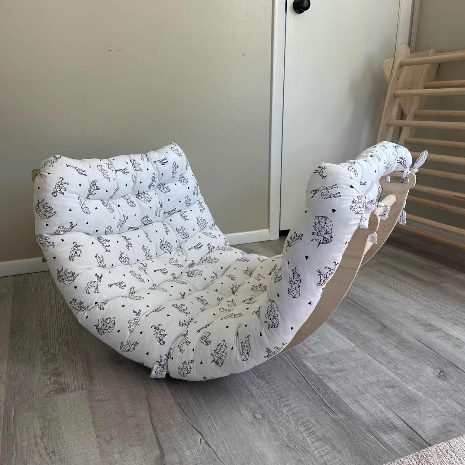 Wooden arch climber/rocker

#LTKBaby #LTKKids