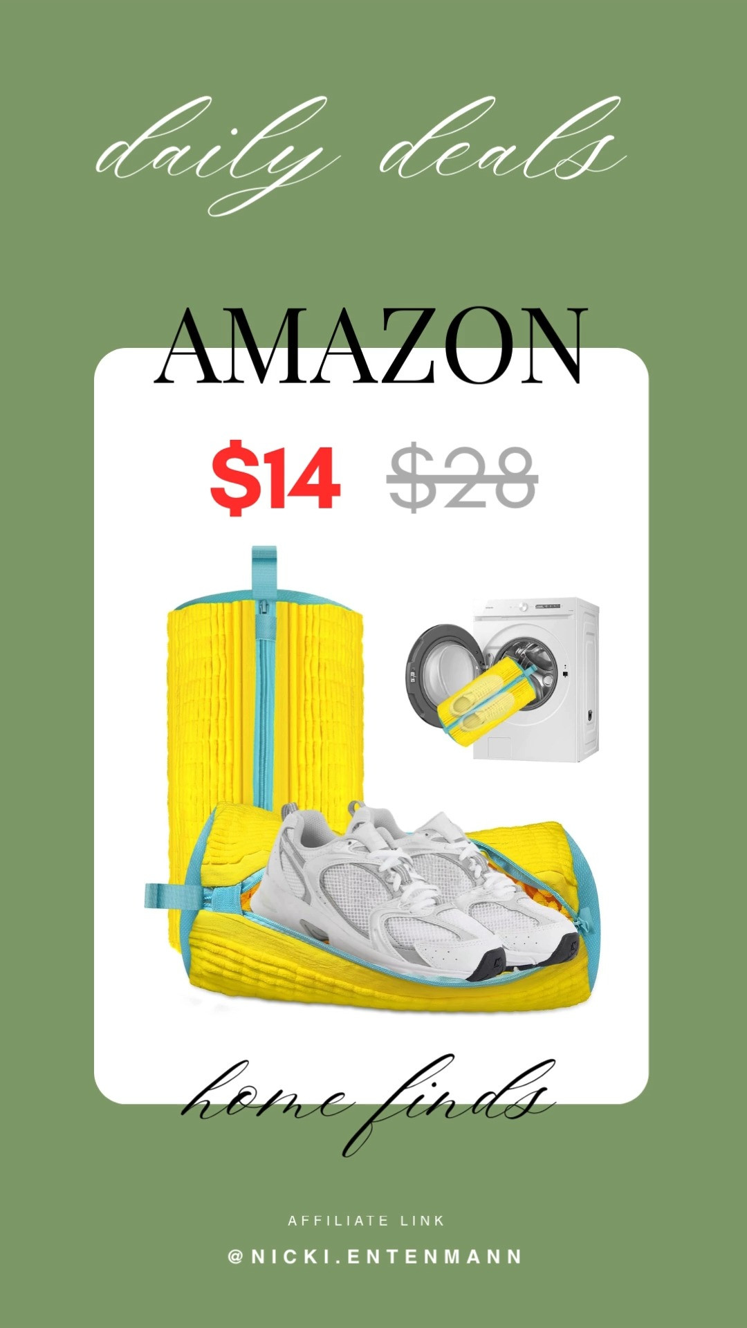 Code: 7OGAPUKM	- This shoe washing machine bag brings cheerful ease and effortless charm to everyday cleaning with modern convenience. #ShoeBag #WashingMachineBag #LaundryEssentials #HomeOrganization #CleaningTools #FunctionalDesign #StylishHome #HouseholdEssentials #EasyCleaning #OrganizedLife 👟🧼✨
 

 #LTKHome #LTKSaleAlert #LTKTravel