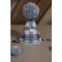 Blue Gingham One Silly Goose Birthday Hat - Custom Embroidered Party For Kids, Personalized Cottagecore Theme Toddler Decor | Etsy (US)