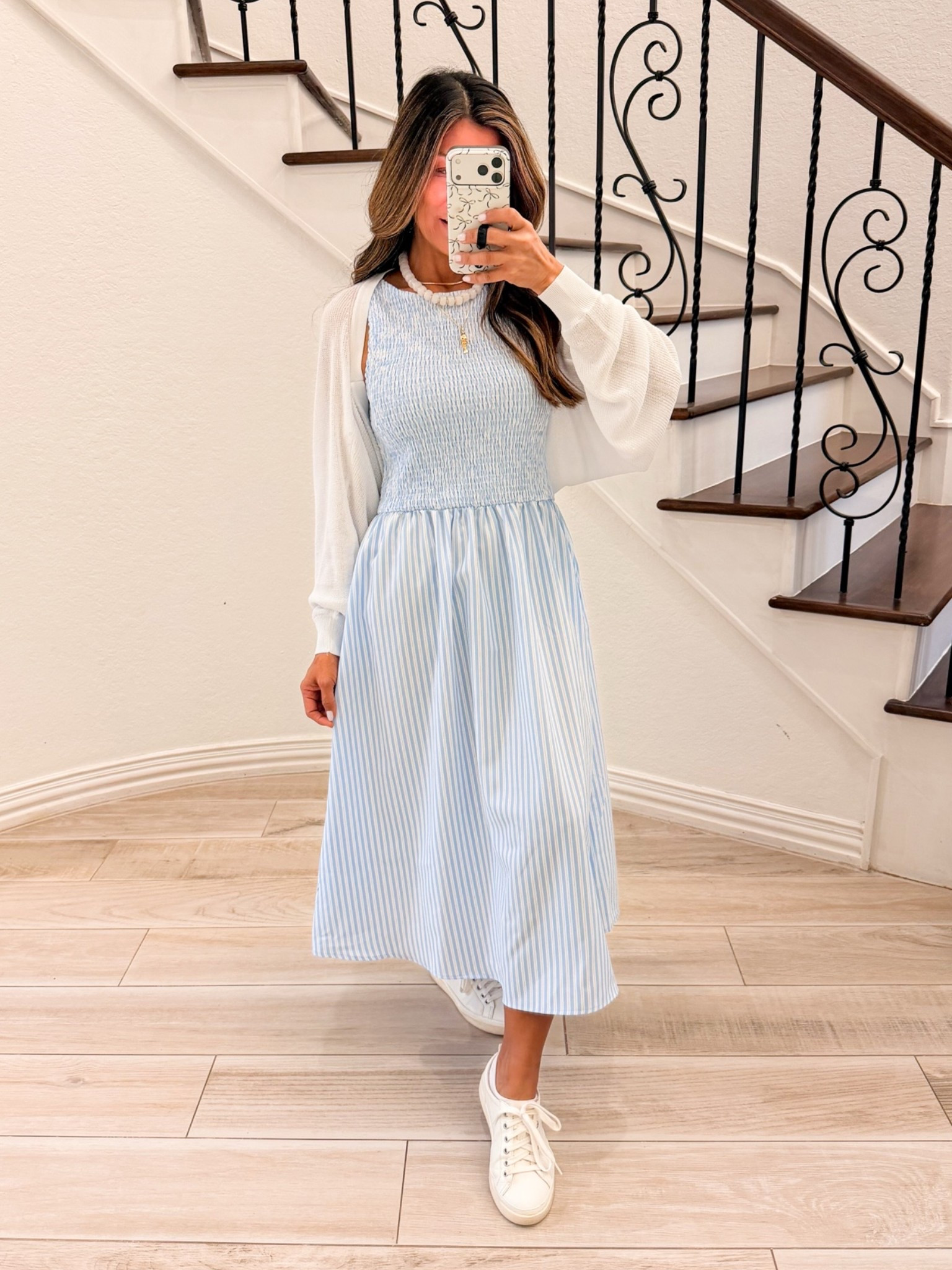 I’m 5’2” 118#ish for reference. Dress in size small tts. DISCLAIMER - I had to have have it hemmed 5” off. Cardigan in size small tts. Shoes fit tts.

Summer outfits, Euro summer, Europe outfits, comfy sneakers  for Europe, Amazon finds, over 50 style, midlife fashion, petite fashion,midlife women, affordable fashion, fashion over40

#LTKOver40 #LTKPetite #LTKTravel